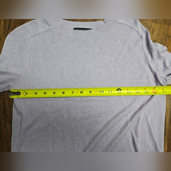 Banana Republic Yak Silk Rayon Blend Lavender Purple Crew Neck Knit Sweater XS - Picture 7 of 7